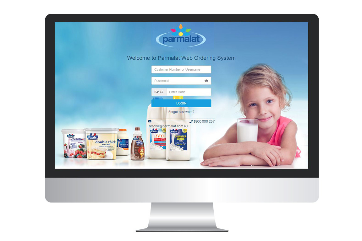 Parmalat Website Customer Ordering Design - Ozlocal Australia