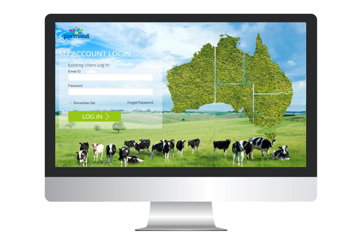 Parmalat Website Login Design - Ozlocal Australia