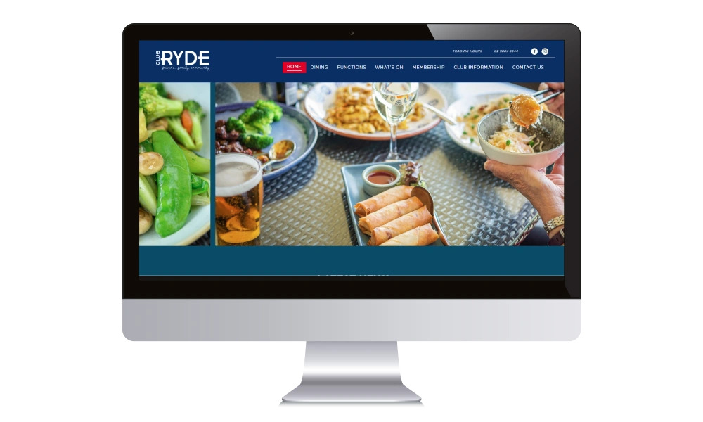 Club Ryde Website Design - Ozlocal Australia